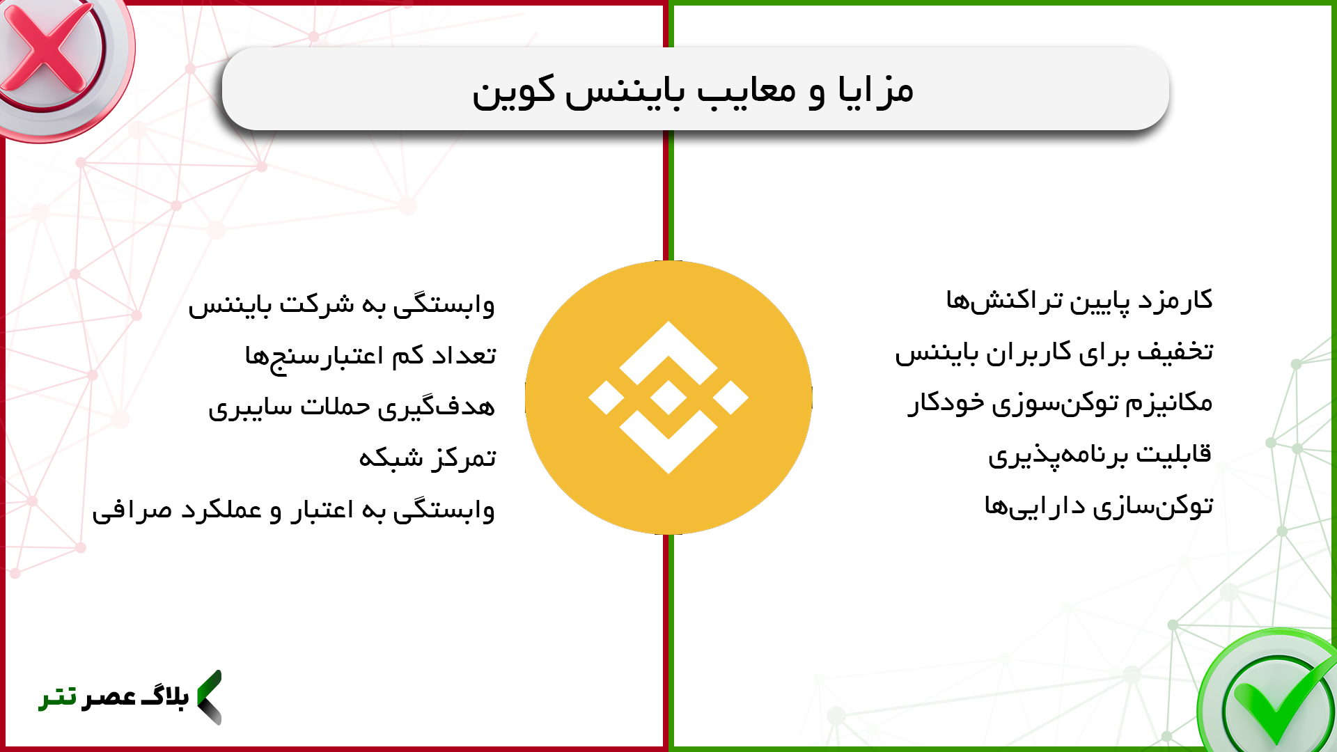 مزایا و معایب بایننس کوین (BNB)