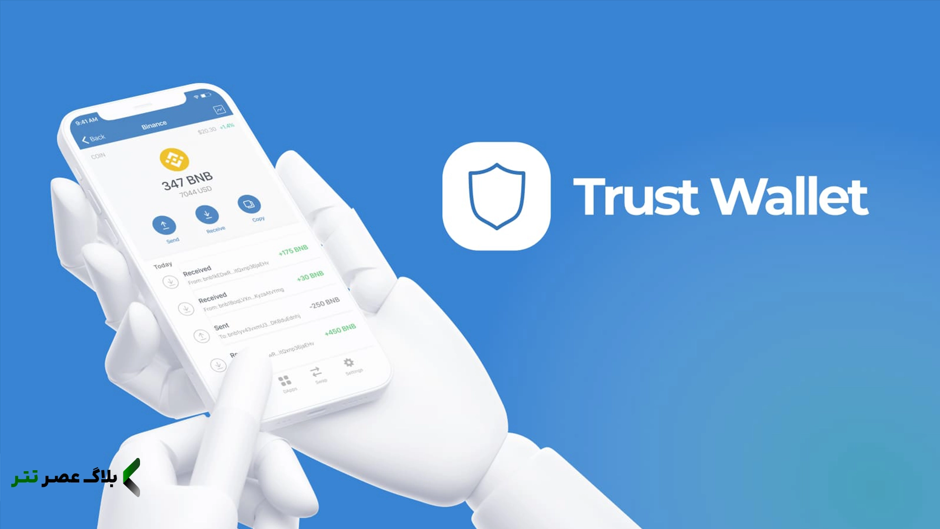 کیف پول بیت کوین کش: trust wallet