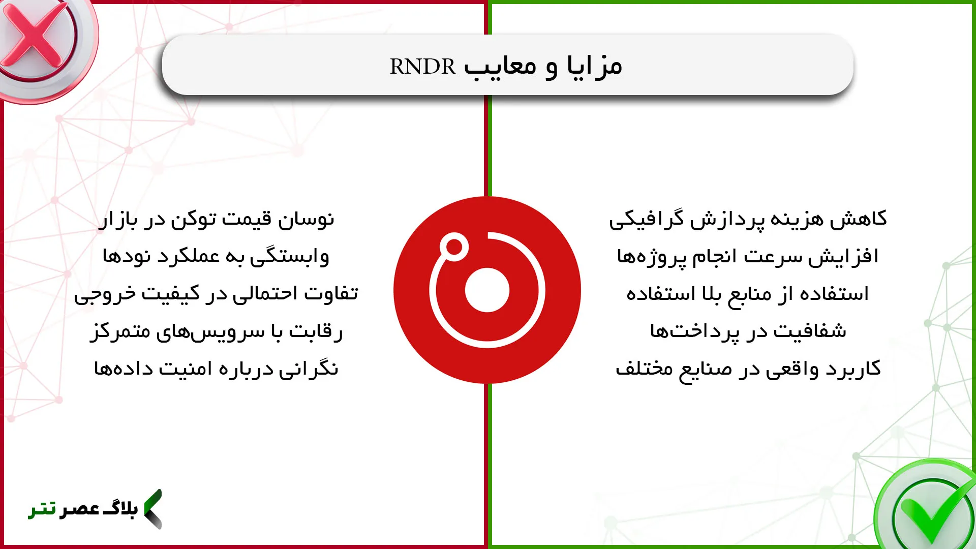 مزایا و معایب ارز دیجیتال RNDR
