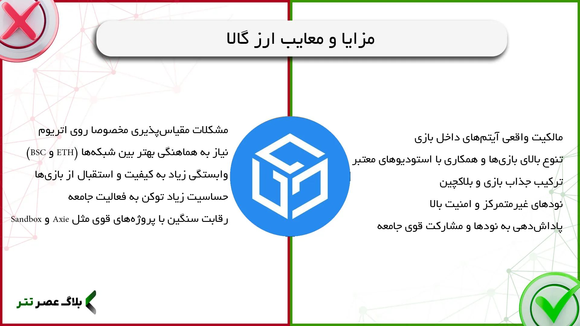 مزایای پروژه گالا